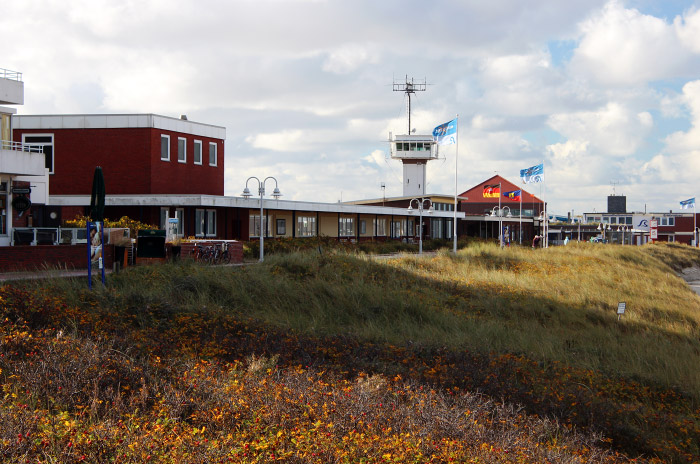 Blick auf die westliche Strandpromenade