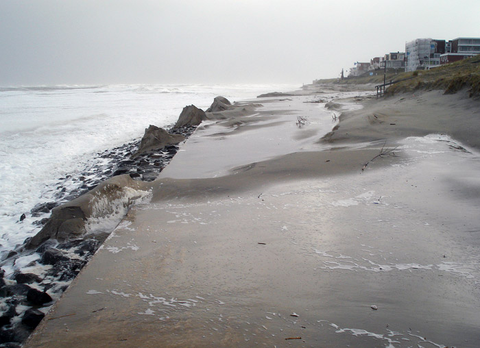 Strandmauer n&ouml;rdlich der Signalstation