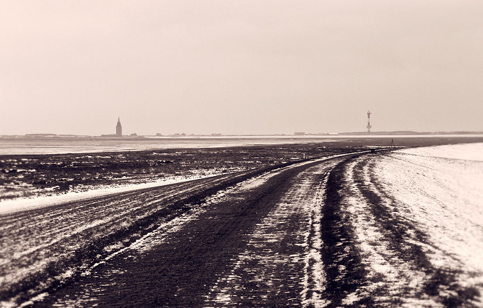 Dorfgrodendeich im Winter