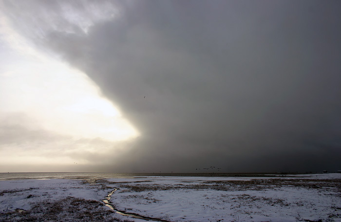 Schneewolken im Anmarsch