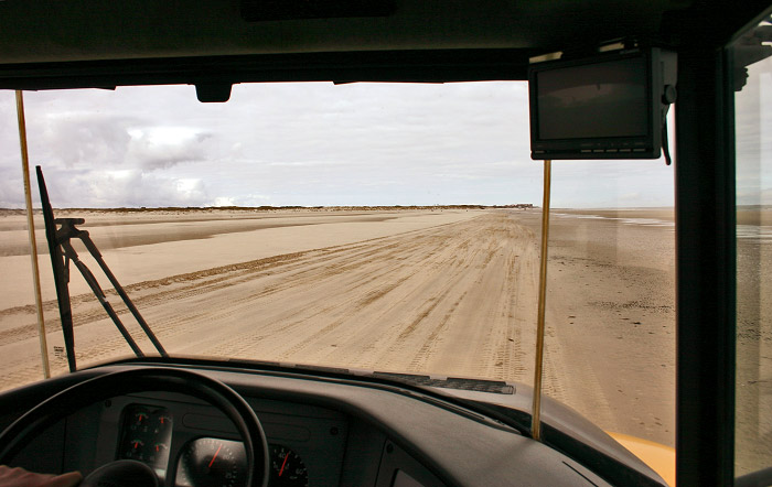 R&uuml;ckfahrt zum Hauptstrand
