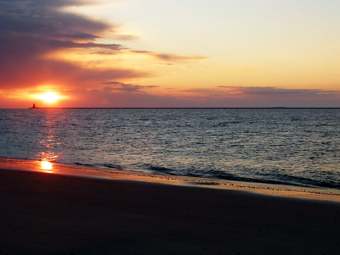 Sonnenaufgang an der Blauen Balje