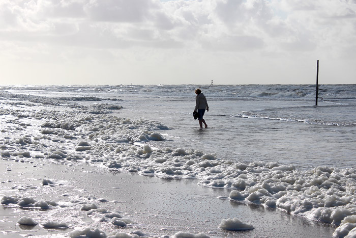 Schaum am Hauptstrand