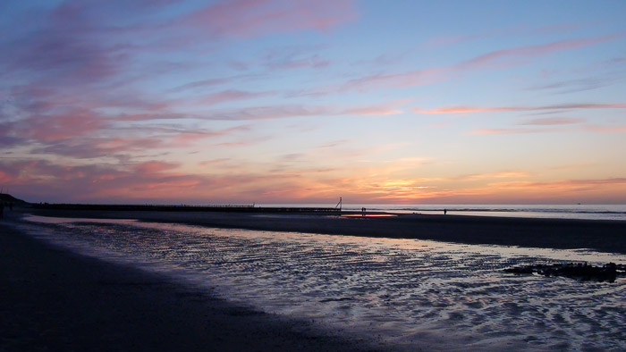 Abendstimmung am Surfstrand