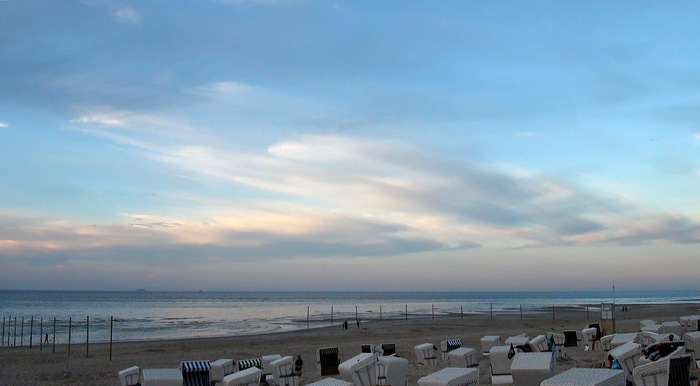 Abendstimmung am Ostbadefeld