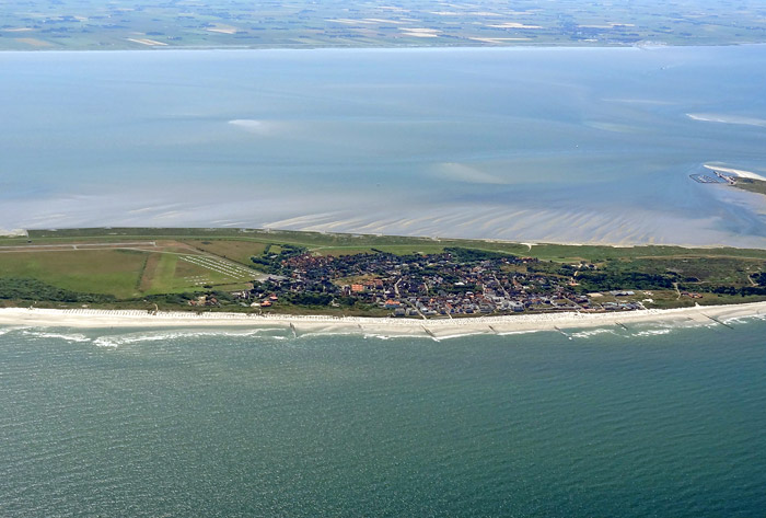 Luftaufnahme vom Inseldorf