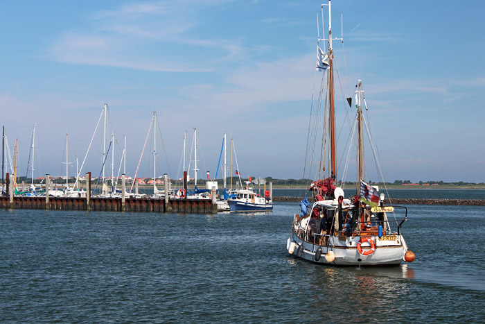 Einlaufen in den Yachthafen