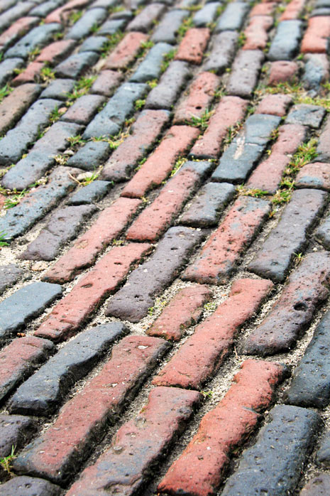 Typisches Klinker-Pflaster