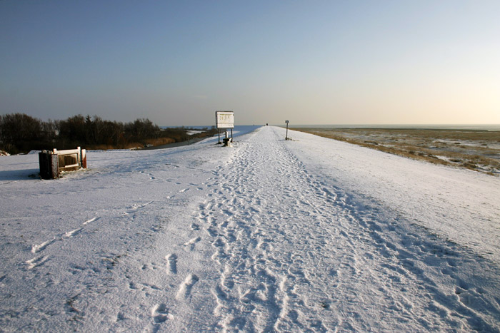 Verschneiter Ostgrodendeich