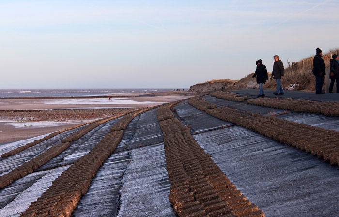Deckwerk beim Haus am Meer