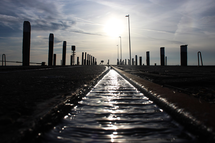 Bahngleise am Westanleger