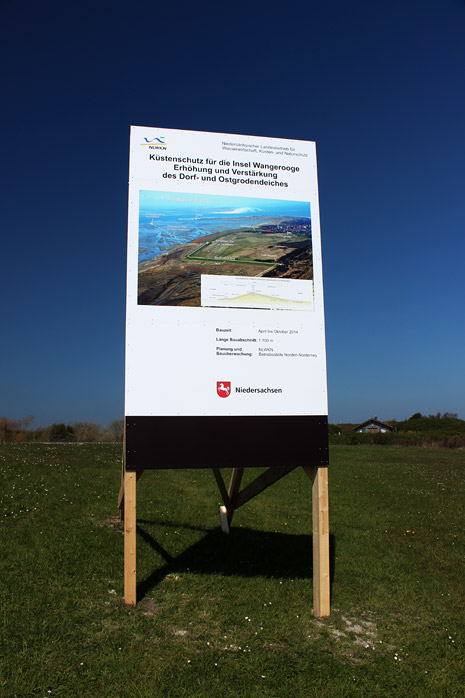 Infotafel zur Deicherh&ouml;hung