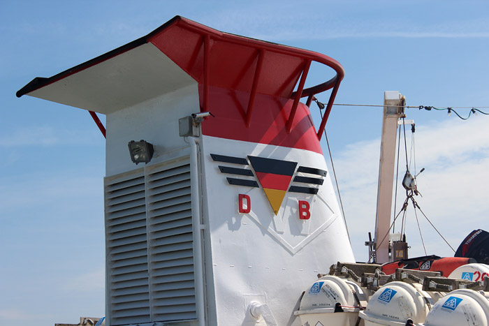 Schiffsschornstein der MS Harlingerland