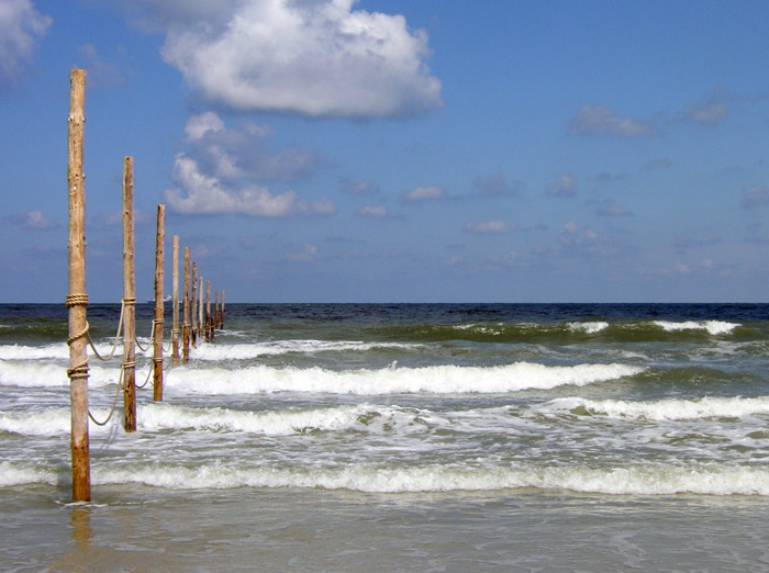 Brandung am Badefeld