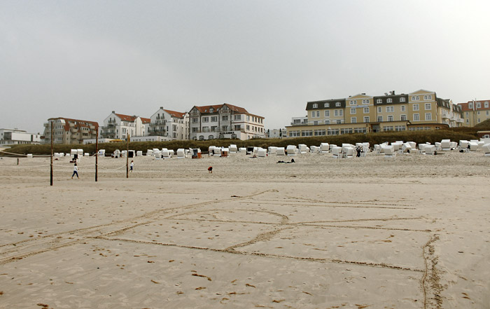 Hauptstrand im Oktober