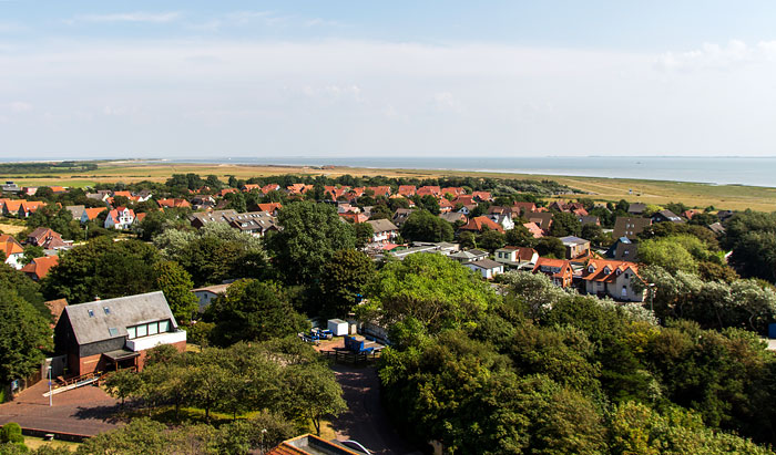 Blick vom Leuchtturm in Richtung Dorfgroden