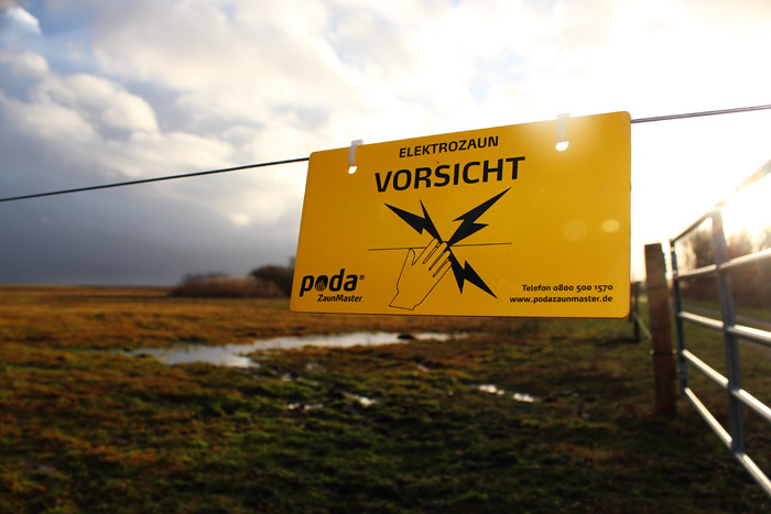 Vorsicht Elektrozaun