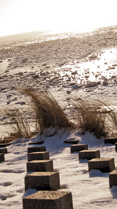 Schnee und Eis am Westende