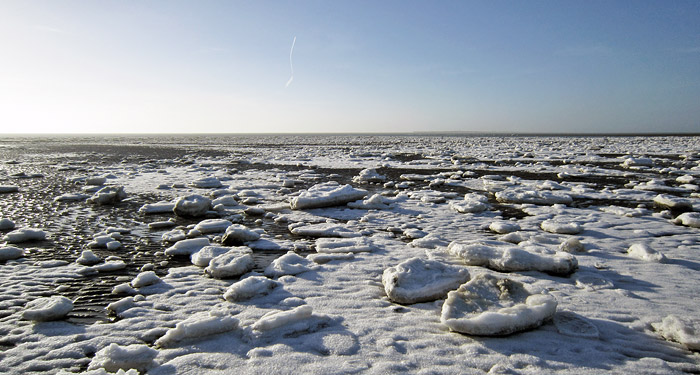 Eisschollen am Weststrand