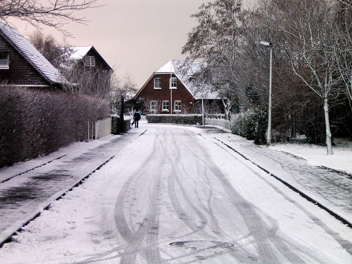 Christian-Jan&szlig;en-Stra&szlig;e im Winter