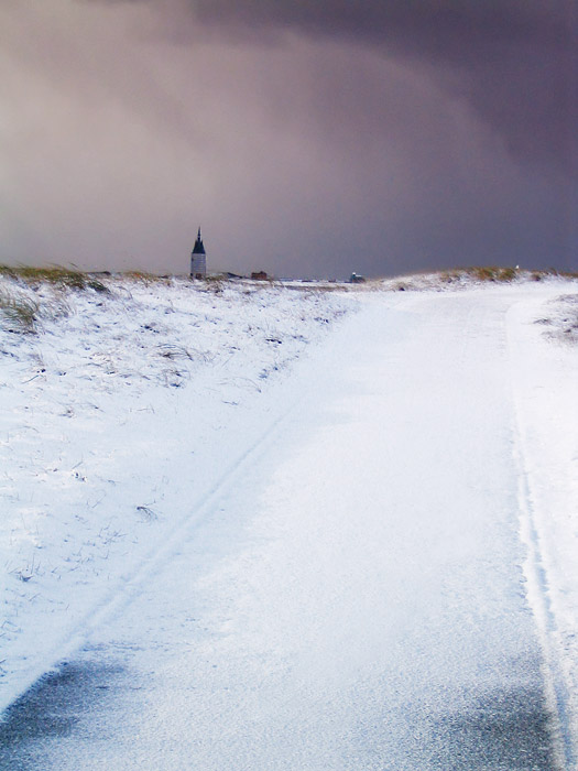 Aufziehender Schneeschauer