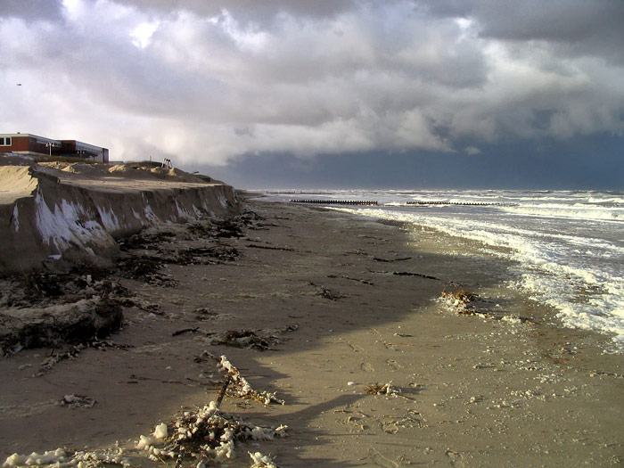 Wintersturm am Hauptstrand