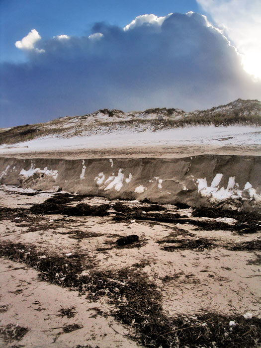 Abbruchkante &ouml;stlich des Hauptstrandes