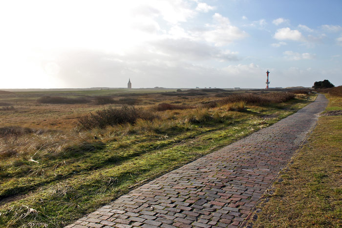 Fu&szlig;weg zum Westen auf dem Reichsdeich