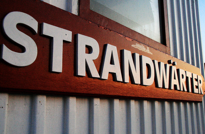 Strandw&auml;rter-Schild