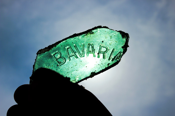 Scherbe einer Bierflasche