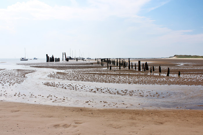 Ostanleger bei Niedrigwasser