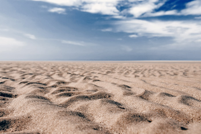 Sandrippel am Oststrand