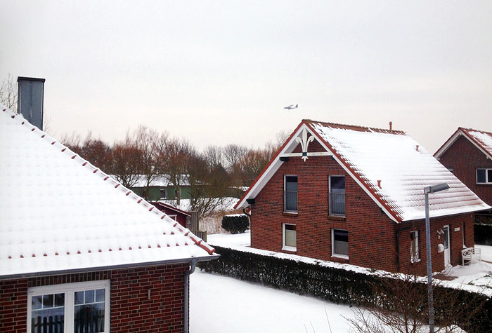 Neubaugebiet im Winter