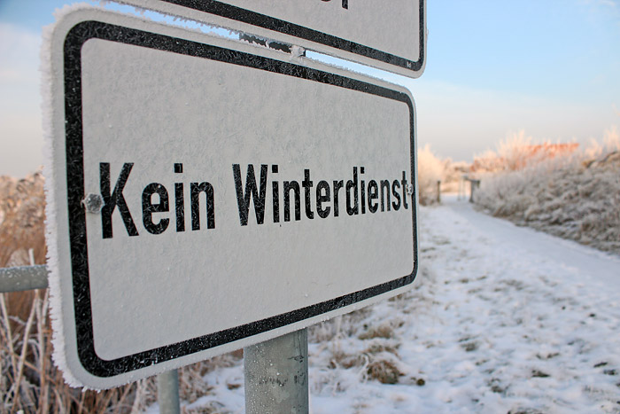 Kein Winterdienst