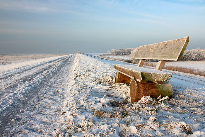 Ruhebank auf dem Dorfgroden