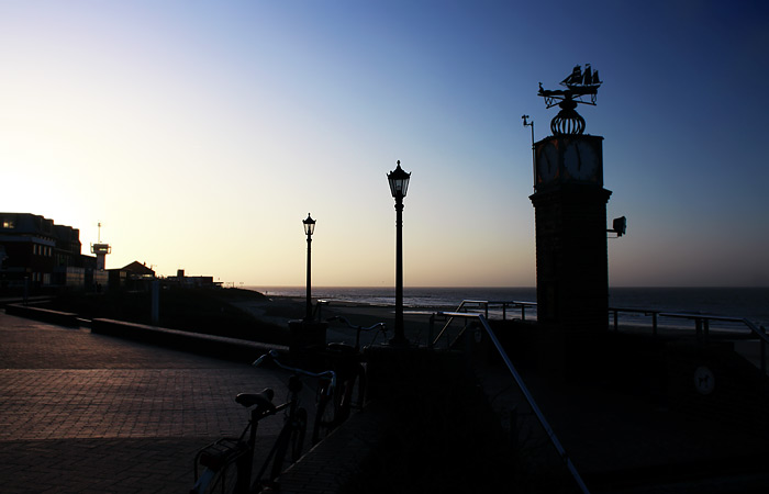 Uhr in der D&auml;mmerung