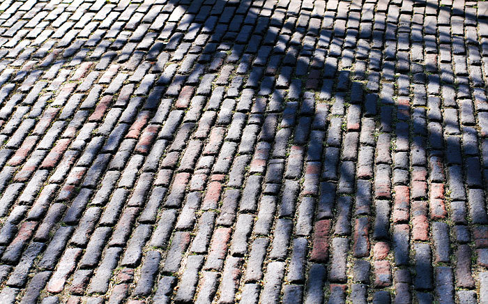 Pflaster der Friedrich-August-Stra&szlig;e