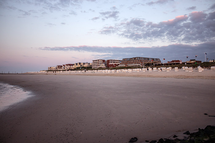 Hauptstrand bei Niedrigwasser