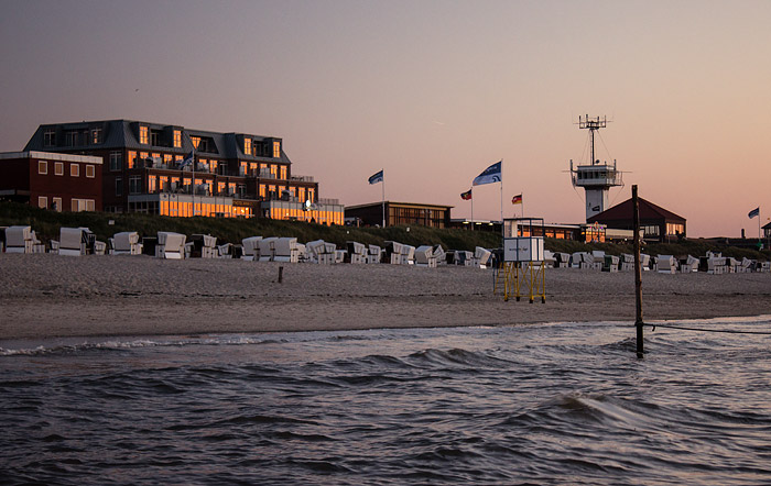 Westfeld vom Meer aus gesehen