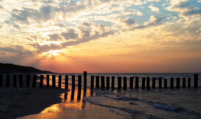 Sonnenuntergang am Strand