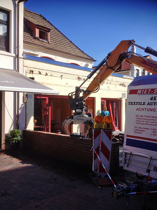 Abbruch der Fleischerei Drees