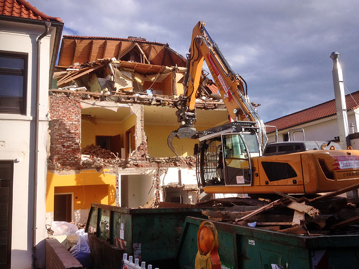 Abbruch der Fleischerei Drees