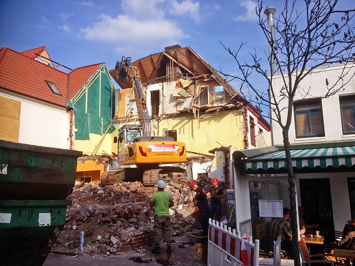 Abbruch der Fleischerei Drees