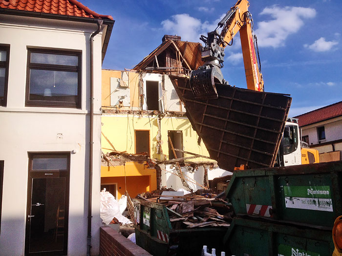 Abbruch der Fleischerei Drees