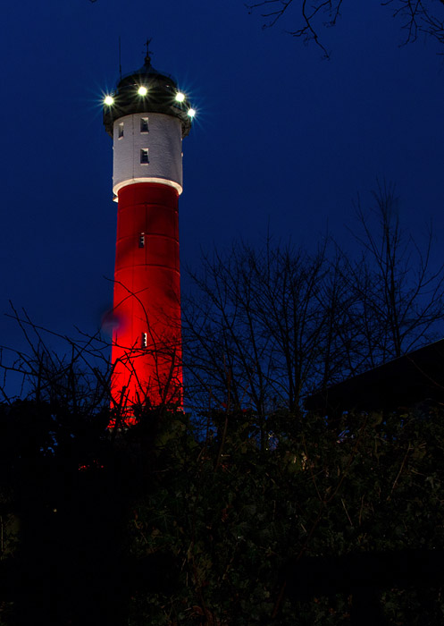 Alter Leuchtturm im D&auml;mmerlicht