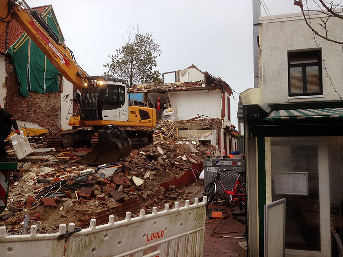 Abbruch der Fleischerei Drees