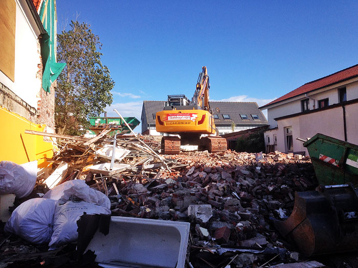 Abbruch der Fleischerei Drees