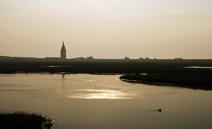 Lagune vom Zug aus gesehen