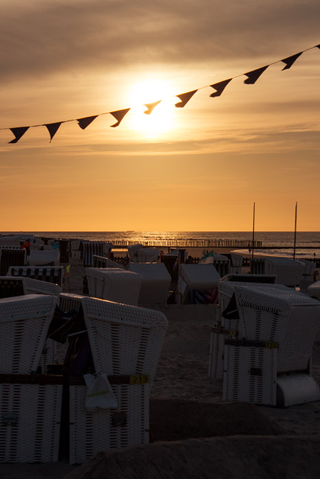 Abendstimmung am Hauptstrand