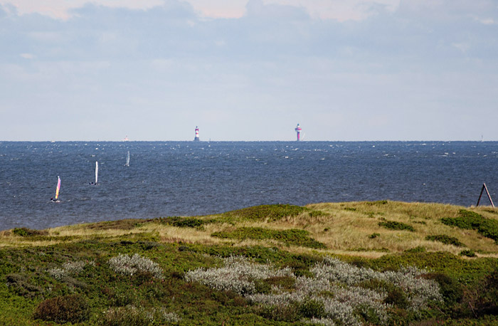 Leuchtt&uuml;rme in der Au&szlig;enweser